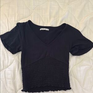 Black Abercrombie Smocked Top